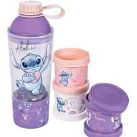 Imagem da promoção Kit Garrafa e Potes, Stitch - Plasútil