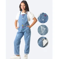 Imagem da oferta Jardineira  Jeans Menina (Tam. 6 ao 16)