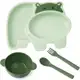 Kit Refeição com Prato, Tigela e Talheres (Hipopótamo) em oferta