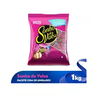 Imagem da promoção Pacote de Bombom Chocolate Sonho de Valsa - ao Leite 1kg Lacta