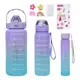 Kit 3 Garrafas De Água Motivacional Booglee 2 Litros 900mL 300mL Cor Sortida - Yinaite em oferta