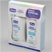 Imagem da promoção Kit Baby Moments Chicco com Calêndula Shampoo 200ml + Sabonete Líquido 200ml [Comprando 4 kits]