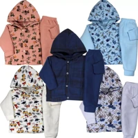 Imagem da promoção Kit 5 Conjunto Inverno Soft Infantil Roupa De Frio Menino