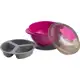 Clingo Prato Com Ventosa E Divisória Colors Rosa Cinza/Rosa em oferta