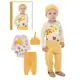 Kit Body Bebe Manga Longa modelo Americano, Calça e Toca em oferta
