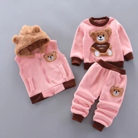 Imagem da promoção Outono inverno flanela pijamas recém-nascidos roupas do bebê menino conjunto de roupas para meninas