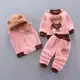 Outono inverno flanela pijamas recém-nascidos roupas do bebê menino conjunto de roupas para meninas em oferta