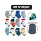 Kit 12 Pares Meias para Bebês c/ Antiderrapante 0 a 24 meses em oferta