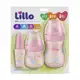 Kit 3 Mamadeira Lillo Evolution Primeirospassos 50/150/240ml Rosa em oferta