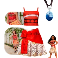 Imagem da promoção Fantasia Infantil Princesa Disney Moana + Colar Hawaii Festa Luxo