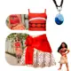 Fantasia Infantil Princesa Disney Moana + Colar Hawaii Festa Luxo em oferta