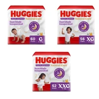 Imagem da promoção Fralda Huggies Natural Care Roupinha ( G, XG e XXG )