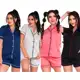 Kit 4 Pijamas Femininos Amamentação Abertos Curtos Gestante em oferta