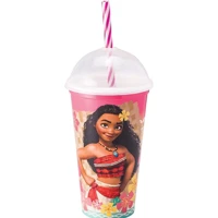 Imagem da promoção Copo Shake com Tampa e Canudo Moana 500ml Plasútil