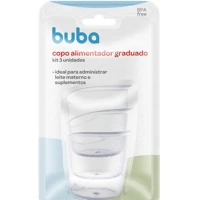 Imagem da promoção Kit Copo Alimentador Graduado Buba 3 Unidades