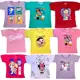 Kit 2 camisetas Infantil menina manga curta em 100% algodão em oferta