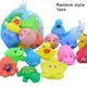 Animais Bonitos Brinquedos De Natação Água Colorido Borracha Macia Float Squeeze Som Squeaky Toy Ban em oferta