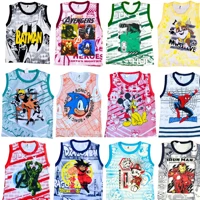 Imagem da promoção Kit 5 Camisetas Regatas infantil De Personagens 100% Algodão