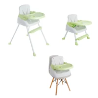 Imagem da promoção Cadeira De Alimentação Refeição Bebê Portátil Infantil 3 em 1 Altura Ajustável - Styll Baby