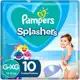 Fralda Para Água Pampers Splashers G/XG 10 unidades em oferta