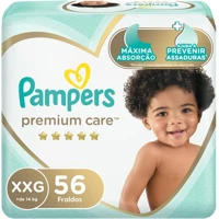 Imagem da promoção Fralda Pampers Premium Care XXG + de 14kg - 56 Unidades