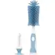Escova Mamadeira Silicone Azul Buba em oferta