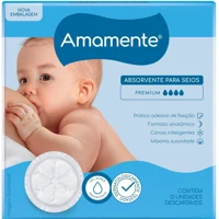 Imagem da promoção Absorvente Para Seios Amamente Com 12 unidades AMAMENTE