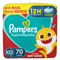 Imagem da promoção Fralda Descartável Pampers Supersequinha Tamanho XG 70 Unidades