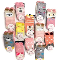 Imagem da promoção 12 Pares Meia Infantíl Feminina Bichinhos Orelhinha