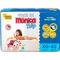 Imagem da promoção Fralda Turma da Mônica Baby XG com 42 Unidades