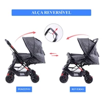 Imagem da promoção Carrinho de Bebê Passeio Tipo Berço Bambinelli Fox Cor Preto