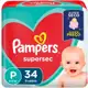 Fralda Pampers Supersec P 34 Unidades em oferta