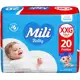 Fralda Mili Jumbo XXG 20 unidades em oferta