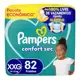 Fralda Pampers Confort Sec Tamanho XXG, 82 Unidades em oferta