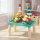 Mesa De Blocos Mesinha Atividades Infantil Didática 100peças Verde em oferta