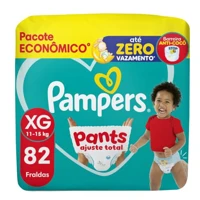 Imagem da oferta Fralda Pampers Pants Ajuste Total Tamanho XG, 82 Unidades
