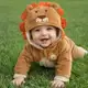 Macacão Bebê Plush Capuz Leão Orelhas Fantasia Menino Roupa em oferta
