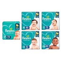 Imagem da promoção Fralda Pampers Confort Sec ( P, M, G, XG e XXG ) [Comprando 4 Pacotes]