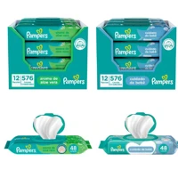 Imagem da promoção Kit Lenços Umedecidos para Limpeza Pampers - Cuidado de Bebê 576 Unidades