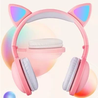 Imagem da promoção Fone Gatinho Sem Fio Bluetooth Headphone Gatinho Led Sem Fio