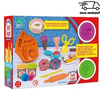 Imagem da promoção Kit De Massinha De Modelar Cheirosa Infantil Tutti Frutti Doceria Com Acessorios Divertido Super Toy