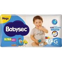 Imagem da promoção Fralda Babysec Ultrasec Galinha Pintadinha G 32 unidades