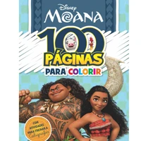 Imagem da promoção 100 Páginas Para Colorir Disney - Moana