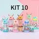 Kit 10 Garrafas Infantil Bebe com Tampa e Canudo e Alça 600ML Chifre em oferta