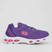 Imagem da promoção Tênis Infantil No Stress Feminino - Roxo+Rosa