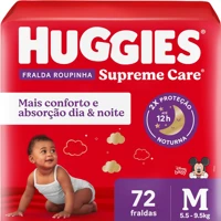 Imagem da promoção Fralda Huggies Supreme Care Roupinha M 72 unidades