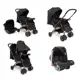 Carrinho Travel System Reverse + Bebê Conforto Cosco Preto em oferta