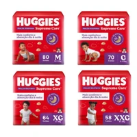 Imagem da promoção Fralda Huggies Roupinha Supreme Care ( M, G, XG e XXG ) [Comprando 2 pacotes]