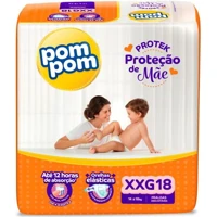 Imagem da promoção Fralda Pom Pom Protek Proteção de Mãe Jumbo XXG 18 Unidades