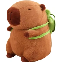Imagem da promoção Brinquedo De Pelúcia Capivara Com Mochila Tartaruga Fofo